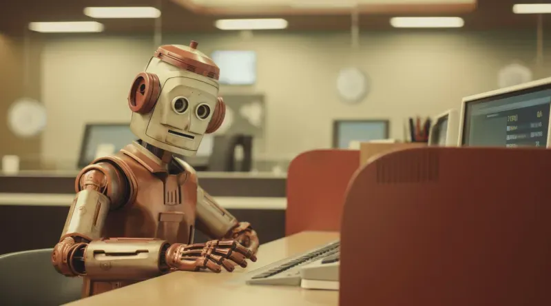 Robot trabajandoI
